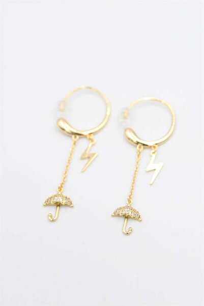 MENESSA Umbrella Earrings - Gold