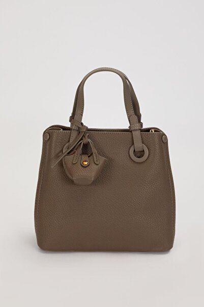 Levidor Gray Mini Bag Charm Handbag