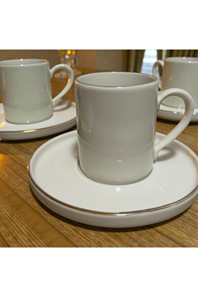 TİVOLİ kahve fincan takımı porselen rüya altın yaldız 12 parça 6 kişilik