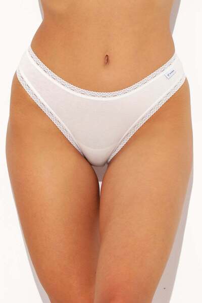 Piera Brazilian cotton panties Ecru CECILIA S1794
