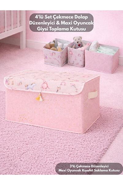 PONÇİK BEBEK Set od 4 organizatora za ormariće sa ladicama i Baby Maxi odeća,...