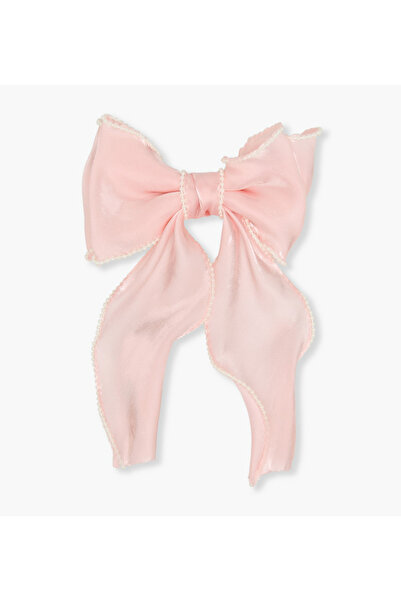 Lifestyle Lace Detail Bow Barrette Hair Clip