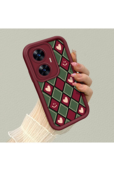 CASEVIBE Realme C55 Uyumlu, şık ve modern yüksek kaliteli silikon telefon kıl...