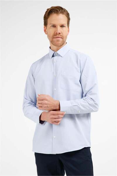 İmza Μπλε - Λευκό καρό σχέδιο, σκληρός γιακάς, μακρυμάνικο, με τσέπες, άνετη ...