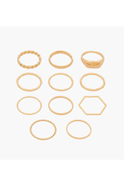 Lifestyle Pack of 11 Assorted Metal Ring