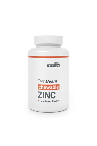 GymBeam Tablete masticabile de zinc, 60 de comprimate, zmeură