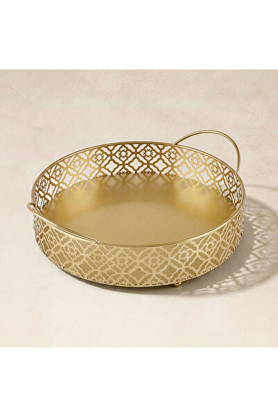 Karaca Home Sema Tepsi Gold 28 x 25 x 10,5 cm