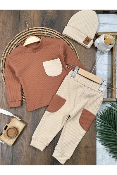 my petit panda Soft Lycra Beret Seasonal Baby Boy Set