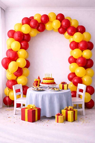 GÖRKEM TOPTAN PARTİ 50 Adet Balon Parti Konsept Doğum Günü Balonu 5 mt Balon ...