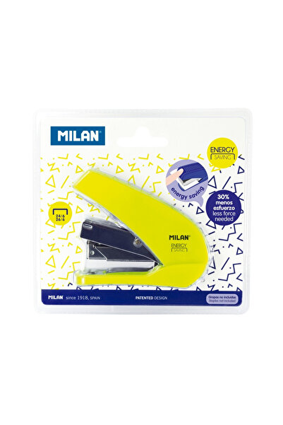 Milan Stapler 24/6 Energy Saving Yellow