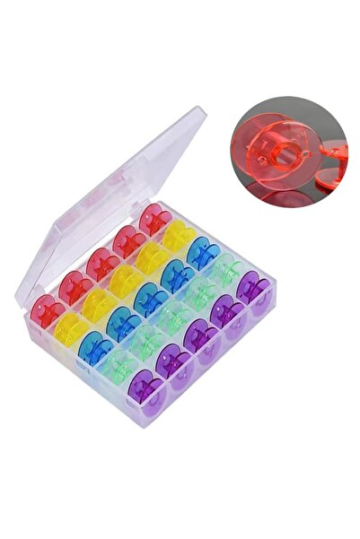 ALBERTOS Ev Tipi Aile Dikiş Makinesi Plastik Renkli Geniş Kutulu Masura Kutud...