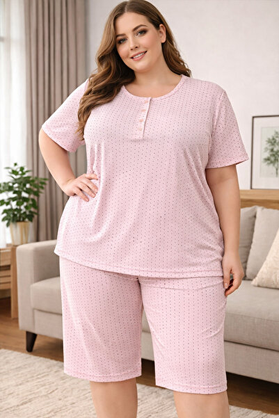 MODA Women's Capri Cotton 3-Button Full-Fit Breathable Fabric Patterned Pajam...