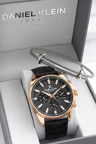 Daniel Klein Leather Cord Internal Dial Functions Active 3 Atm Water Resistan...