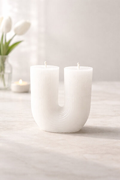 İpek Viola Home beyaz mum