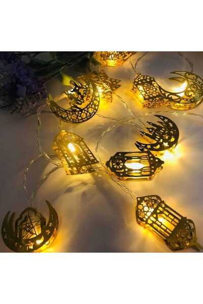 SimaAvize Ramazan Ayına Özel Figürlü Metal LED Işıklar Süsleme