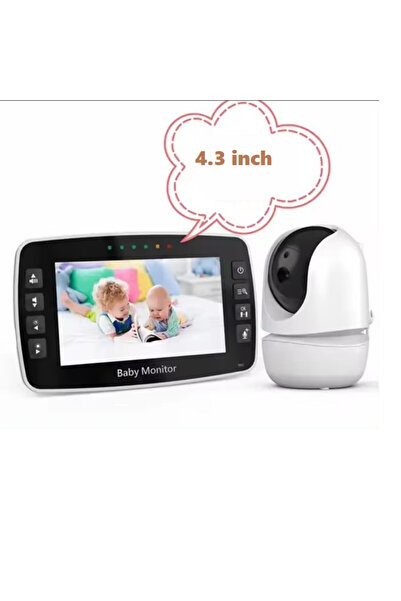Baby Monitor Audio SM43A - Video, Wireless, 4,3 inci, Viziune nocturnă, Senzor de temperatură, Talk-back,