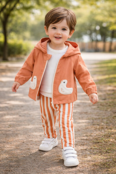 NURTOPU Baby Boy and Children's Set 3-Piece Seasonal Linen Fabric Cotton Pant...