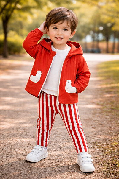 NURTOPU Baby Boy and Children's Set 3-Piece Seasonal Linen Fabric Cotton Pant...