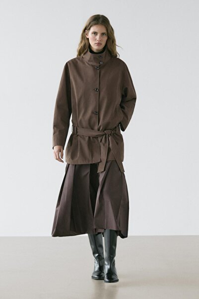 Massimo Dutti Medium trench coat with belt detail