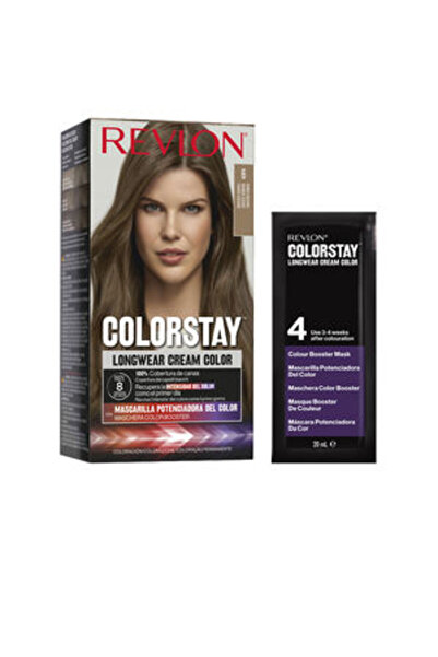 Revlon , Color Stay, Permanent Hair Dye, 6 Light Brown, 165 ml