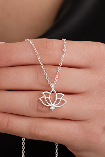 carrot silver SEVGİLİLER GÜNÜ HEDİYESİ - 925 AYAR GÜMÜŞ LALE KOLYE - ÖZEL HED...