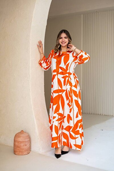 AFandina Colorful Breeze Jalabiya: Simple elegance with striking details SM-67