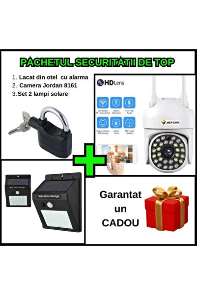 OEM Security Package - WIFI Surveillance Camera + Set of 2 Solar Lamps with S...