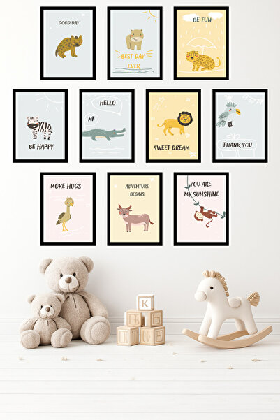 UNT Set de picturi de perete pentru camera bebelușilor și copiilor, cu aspect...