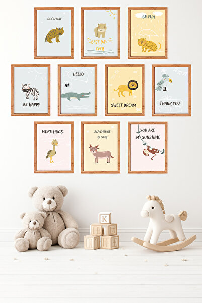 UNT Set de picturi de perete pentru camera bebelușilor și copiilor, cu aspect...