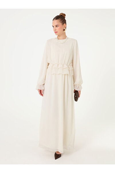 Refka Hijab Dress - Ecru -