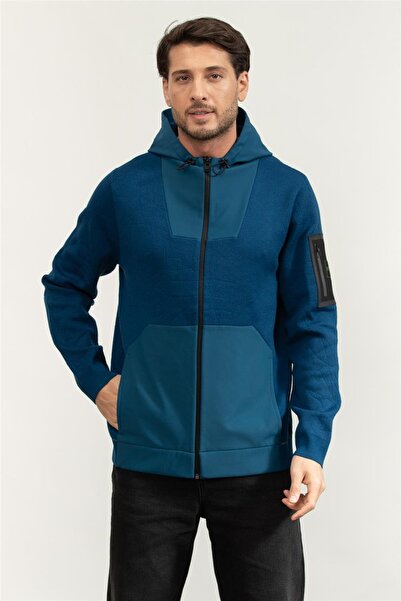 BOSS Erkek Fermuarlı Sweatshirt