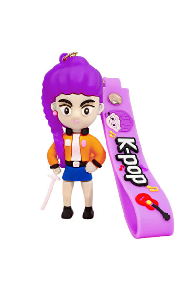 OEM K-POP Rumi Keychain, Korean Idol Style Figurine, 9 cm, Multicolor, Backpa...