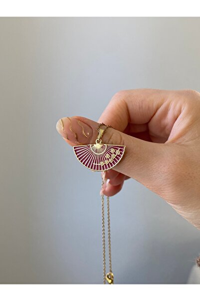 Çelik Yelpaze Kolye