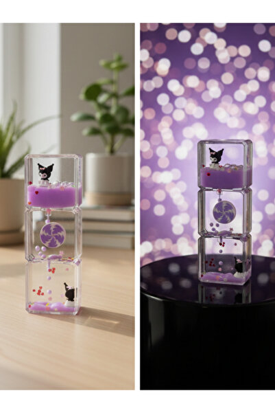 Dörtel Tedarik Sevimli Figürlü Değirmen Batmayan Sıvı Kum Saati Masa Aksesuar...