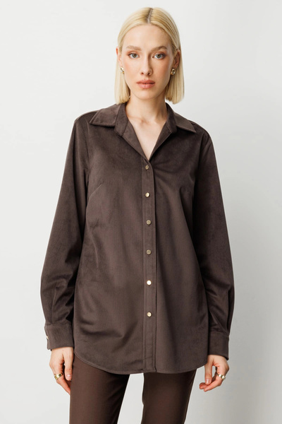 Ekol Slim Corduroy Blouse 03045