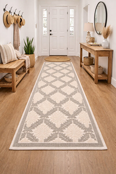 OEMN Rustic Cotton Rug, Beige Color, BF