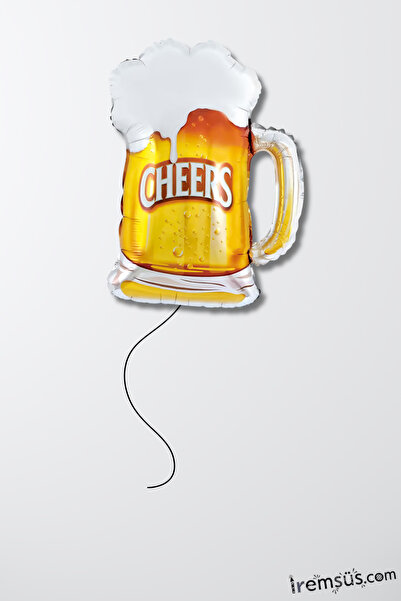 mypartyready Bira Bardağı Şekilli Folyo Helyum Balon 70 cm Cheers Glass Folyo...
