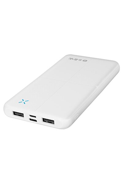 S-LINK IP-G12N 10.000mAh MicroUSB + TYPE-C Beyaz Taşınabilir Pil Şarj Cihazı ...