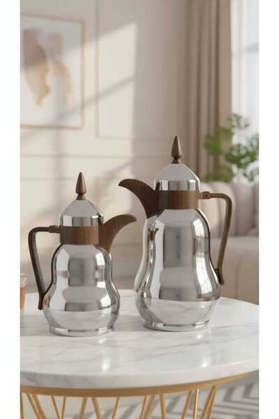 Generic 1 liter/500 ml tea or coffee thermos set