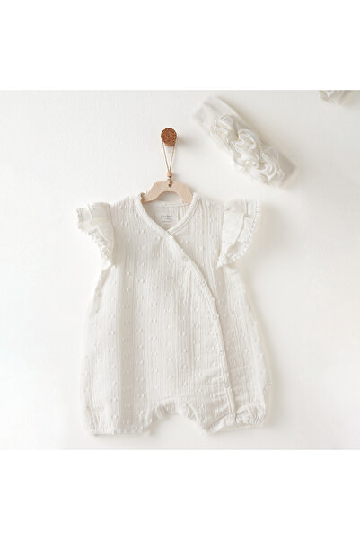 andywawa طقم رومبير للأطفال الرضع مع عصابة رأس أنيقة