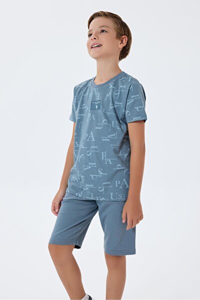 U.S. Polo Assn. U.S. Polo Assn Boys' Shorts Set 4-15 Years Gray