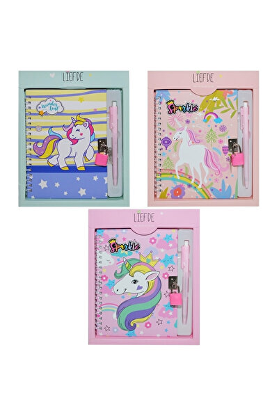 OEM Jurnal Cu Lacat si Pix, Unicorn