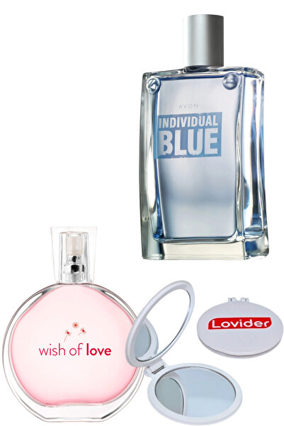 AVON Wish Of Love Kadın Parfüm EDT 50 ml + Individual Blue Erkek Parfüm EDT 1...
