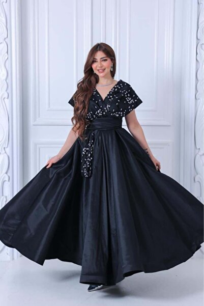 MEUON black evening dress