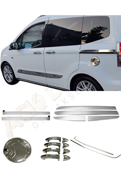 ACK Dizayn FORD COURİER 2014-2023 5'Lİ YAN KROM SET (YAN KAPI ÇITASI-SÜRGÜ-KA...