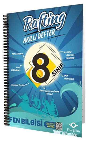 Kapadokya Yayınları 8. Sınıf Fen Bilimleri Rafting Akıllı Defter FikriBilim Y...