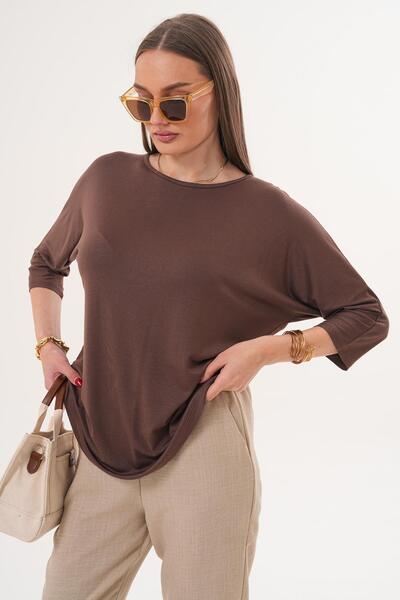 ŞİMAL guler rotund Bluză lejeră cu mâneci cu manșetă 260020