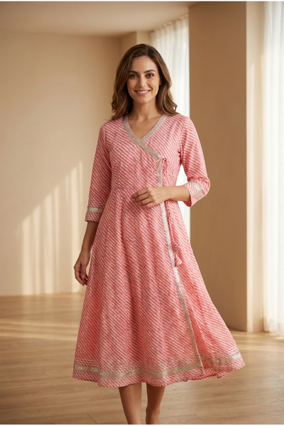 OEM Hand-printed cotton dress