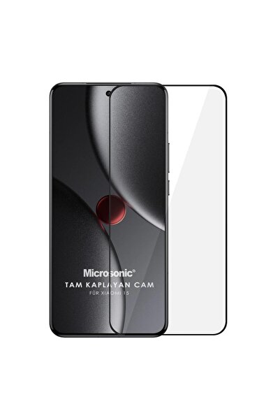 Microsonic Mi 15 Tam Kaplayan Temperli Cam Ekran Koruyucu Siyah