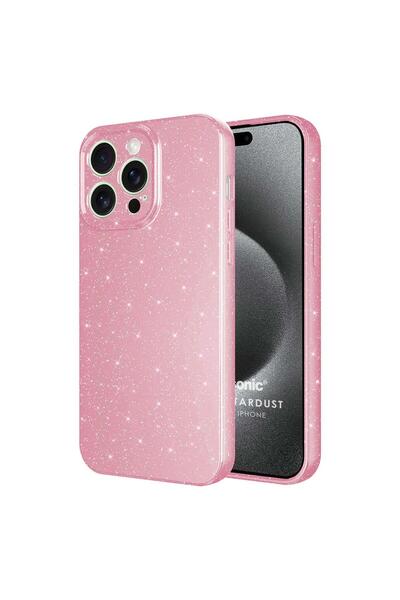 Microsonic iPhone 15 Pro Max Case Grand Stardust Pink